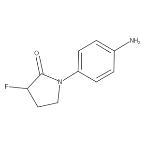 (R)-1-(4-Aminophenyl)-3-fluoropyrrolidin-2-one Structure