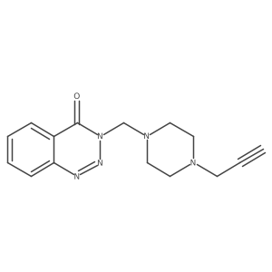 3-{[4-(Prop-2-yn-1-yl)piperazin-1-yl]methyl}-3,4-dihydro-1,2,3-benzotriazin-4-one结构式