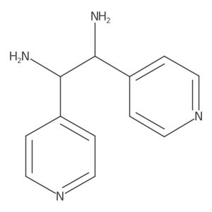 (1R,2R)-1,2-Di(pyridin-4-yl)ethane-1,2-diamine Structure