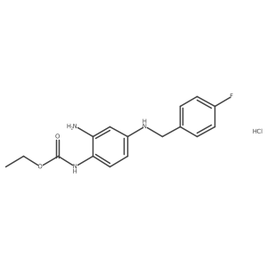 Ezogabine hydrochloride结构式