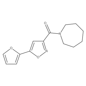 [5-(2-Furanyl)-3-isoxazolyl](hexahydro-1H-azepin-1-yl)methanone结构式