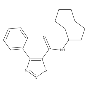 N-cyclooctyl-4-phenyl-1,2,3-thiadiazole-5-carboxamide Structure
