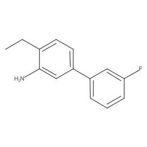 2-Ethyl-5-(3-fluorophenyl)aniline Structure