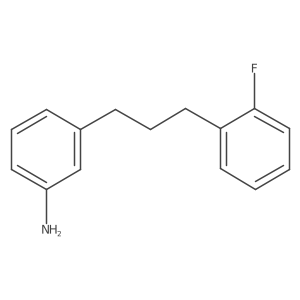 3-[3-(2-Fluorophenyl)propyl]aniline Structure