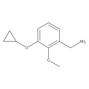 (3-Cyclopropoxy-2-methoxyphenyl)methanamine结构式