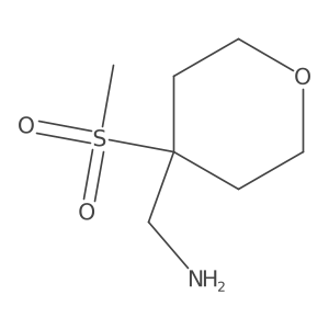 (4-Methanesulfonyloxan-4-yl)methanamine Structure
