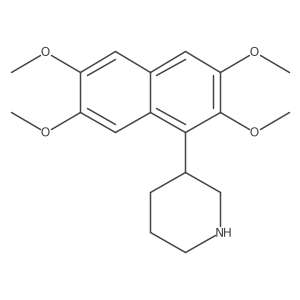 Piperidine, 3-(2,3,6,7-tetramethoxy-1-naphthalenyl)-结构式
