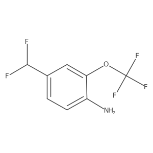 4-(Difluoromethyl)-2-(trifluoromethoxy)aniline结构式