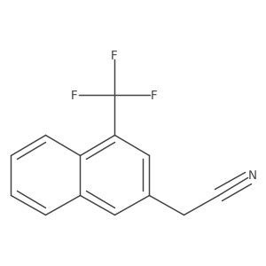 1-(Trifluoromethyl)naphthalene-3-acetonitrile结构式