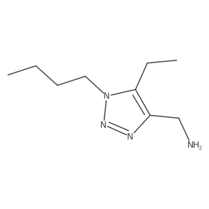 (1-butyl-5-ethyl-1H-1,2,3-triazol-4-yl)methanamine结构式