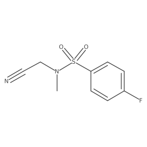 N-(cyanomethyl)-4-fluoro-N-methylbenzenesulfonamide结构式