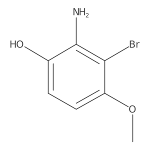 2-Amino-3-bromo-4-methoxyphenol结构式