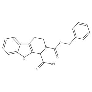 1,3,4,9-Tetrahydro-beta-carboline-1,2-dicarboxylic acid 2-benzyl ester Structure