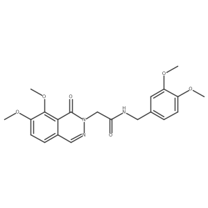 N-(3,4-dimethoxybenzyl)-2-(7,8-dimethoxy-1-oxophthalazin-2(1H)-yl)acetamide Structure