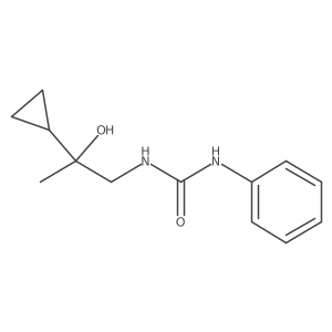 1-(2-Cyclopropyl-2-hydroxypropyl)-3-phenylurea Structure
