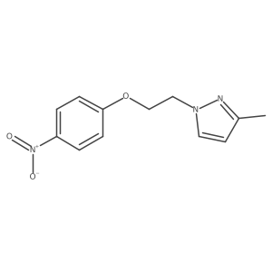 3-methyl-1-[2-(4-nitrophenoxy)ethyl]-1H-pyrazole结构式