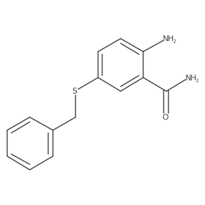 2-Amino-5-(benzylsulfanyl)benzamide结构式