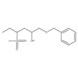 N-(3-Benzyloxy-2-hydroxy-propyl)-N-ethyl-methanesulfonamide结构式