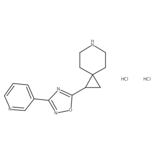 1-[3-(Pyridin-3-yl)-1,2,4-oxadiazol-5-yl]-6-azaspiro[2.5]octane dihydrochloride Structure