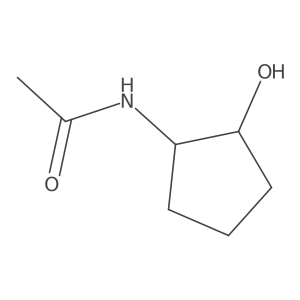 N-(2-hydroxycyclopentyl)acetamide结构式