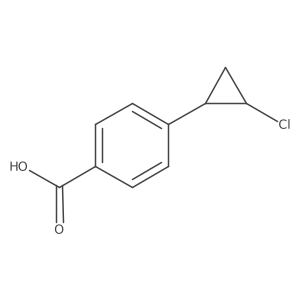 4-(2-Chlorocyclopropyl)benzoic acid结构式