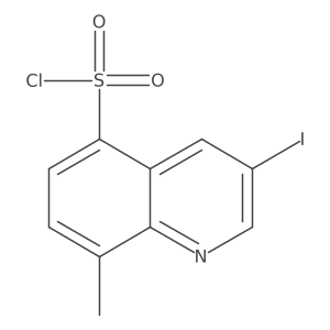 3-Iodo-8-methylquinoline-5-sulfonyl chloride Structure