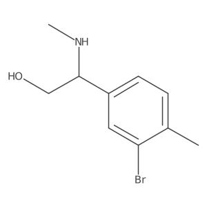 (R)-2-(3-Bromo-4-methylphenyl)-2-(methylamino)ethanol结构式