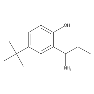 2-(1-Aminopropyl)-4-tert-butylphenol结构式