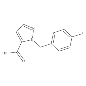 1-[(4-fluorophenyl)methyl]-1H-pyrazole-5-carboxylic acid Structure