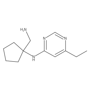 4-Pyrimidinamine, N-[1-(aminomethyl)cyclopentyl]-6-ethyl- Structure