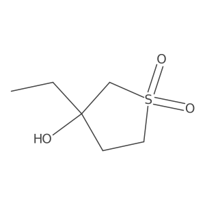 3-Ethyl-3-hydroxy-1lambda6-thiolane-1,1-dione Structure