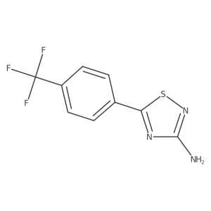 5-[4-(Trifluoromethyl)phenyl]-1,2,4-thiadiazol-3-amine Structure
