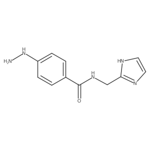 N-((1H-Imidazol-2-yl)methyl)-4-hydrazinylbenzamide结构式