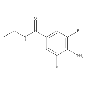 4-amino-N-ethyl-3,5-difluorobenzamide结构式