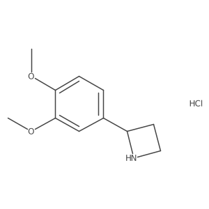 2-(3,4-Dimethoxyphenyl)azetidine hydrochloride Structure