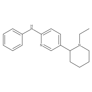 5-(1-Ethylpiperidin-2-yl)-N-phenylpyridin-2-amine Structure