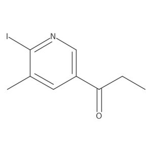 1-(6-Iodo-5-methylpyridin-3-yl)propan-1-one Structure