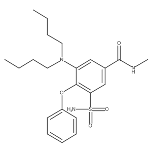 3-(Aminosulfonyl)-5-(dibutylamino)-N-methyl-4-phenoxybenzamide Structure