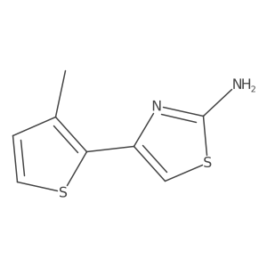 4-(3-Methylthiophen-2-yl)-1,3-thiazol-2-amine Structure