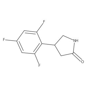 4-(2,4,6-Trifluorophenyl)pyrrolidin-2-one结构式
