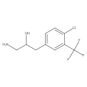 1-Amino-3-[4-chloro-3-(trifluoromethyl)phenyl]propan-2-ol Structure