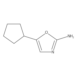 5-Cyclopentyl-1,3-oxazol-2-amine结构式