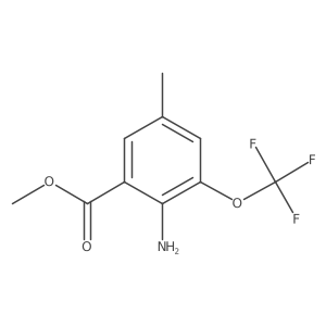 Methyl 2-amino-5-methyl-3-(trifluoromethoxy)benzoate Structure