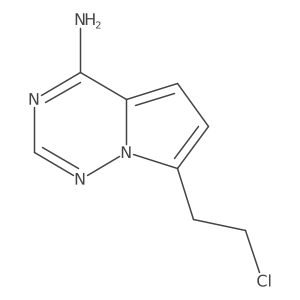 7-(2-Chloroethyl)pyrrolo[2,1-f][1,2,4]triazin-4-amine结构式