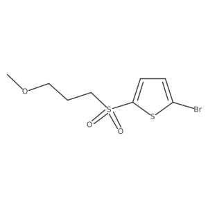 2-Bromo-5-(3-methoxypropylsulfonyl)thiophene结构式