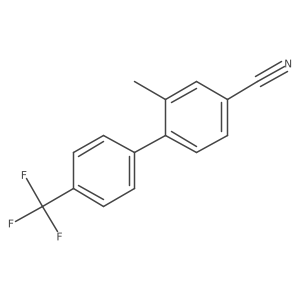 2-Methyl-4'-(trifluoromethyl)biphenyl-4-carbonitrile结构式