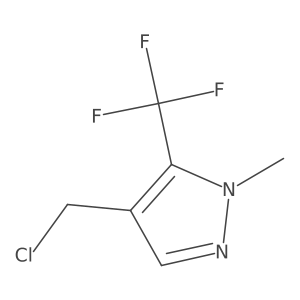 4-(chloromethyl)-1-methyl-5-(trifluoromethyl)-1H-pyrazole Structure