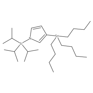 3-(Tributylstannyl)-1-[tris(1-methylethyl)silyl]-1H-pyrrole Structure