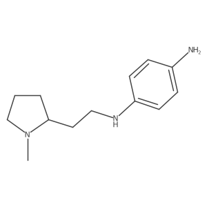 4-N-[2-(1-methylpyrrolidin-2-yl)ethyl]benzene-1,4-diamine结构式