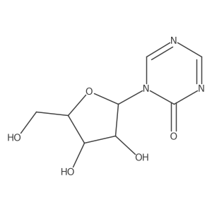 1-((2R,3R,4S,5R)-3,4-Dihydroxy-5-(hydroxymethyl)tetrahydrofuran-2-yl)-1,3,5-triazin-2(1H)-one结构式